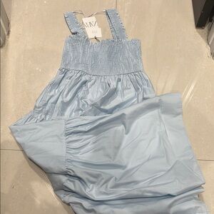 Zara Sky Blue Maxi Dress